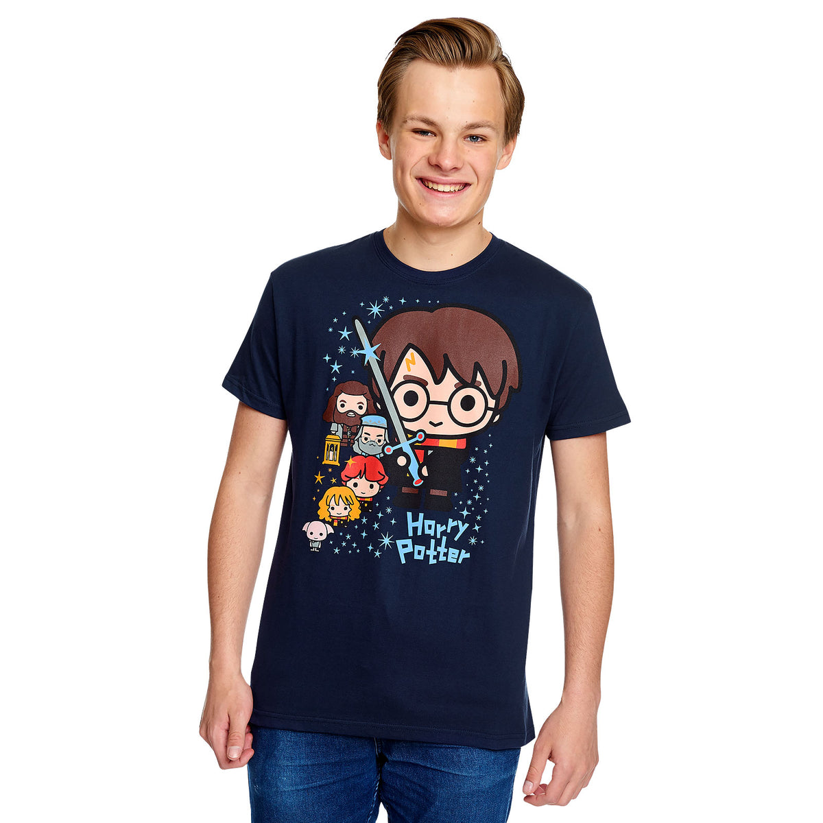 Produktbild Harry Potter och Vänner Chibi T-Shirt blå