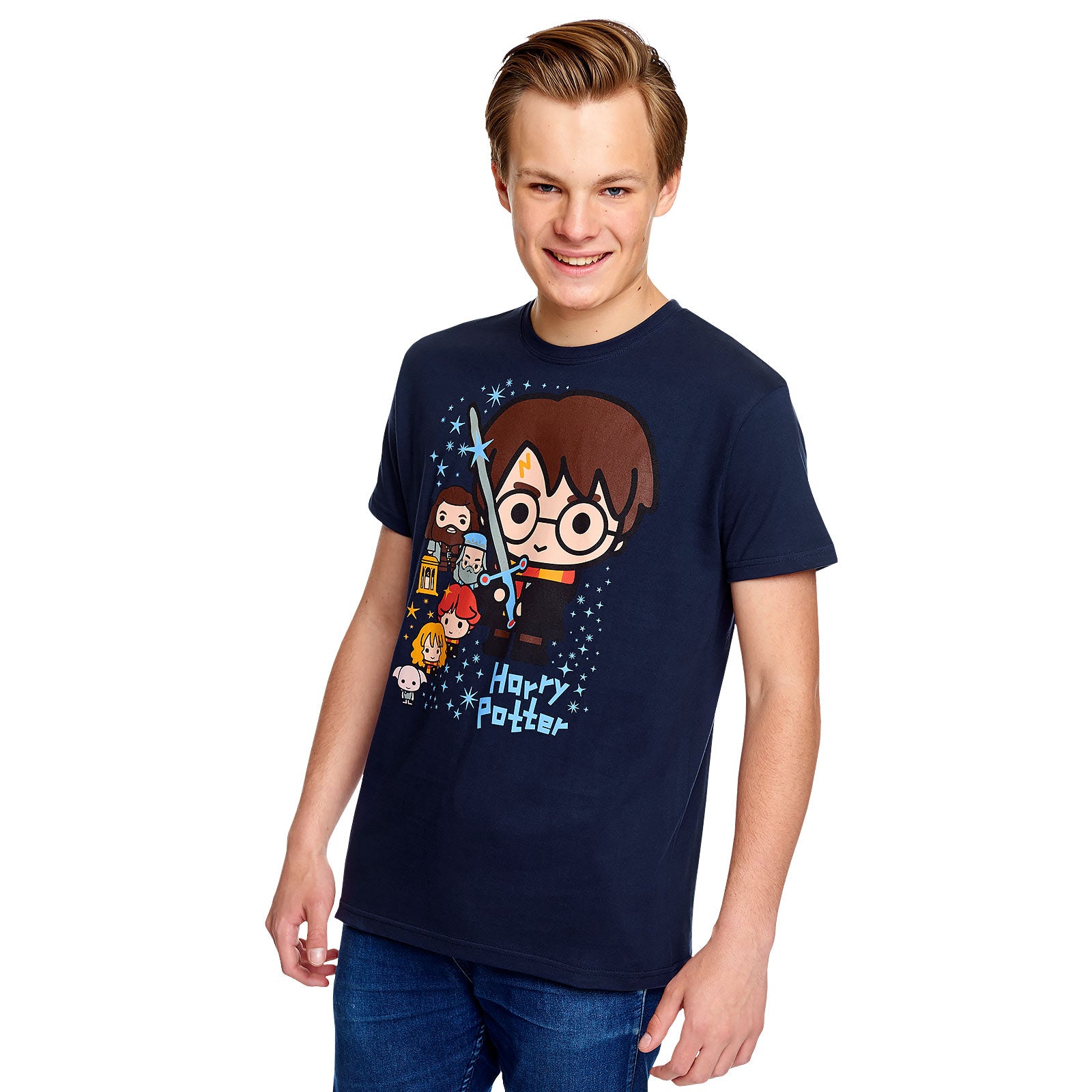 Produktbild Harry Potter och Vänner Chibi T-Shirt blå