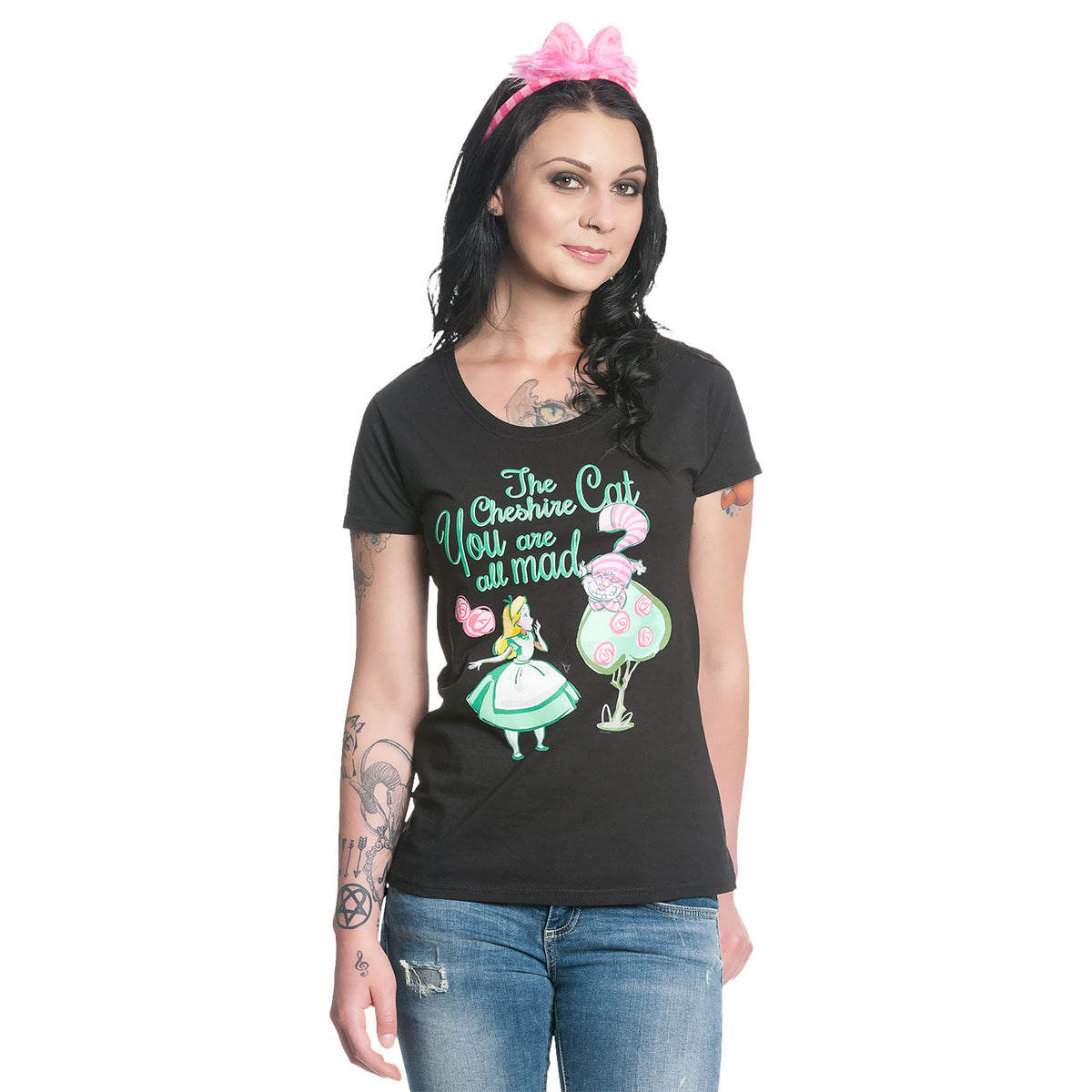 Produktbild Alice i Underlandet - All Mad T-shirt dam svart