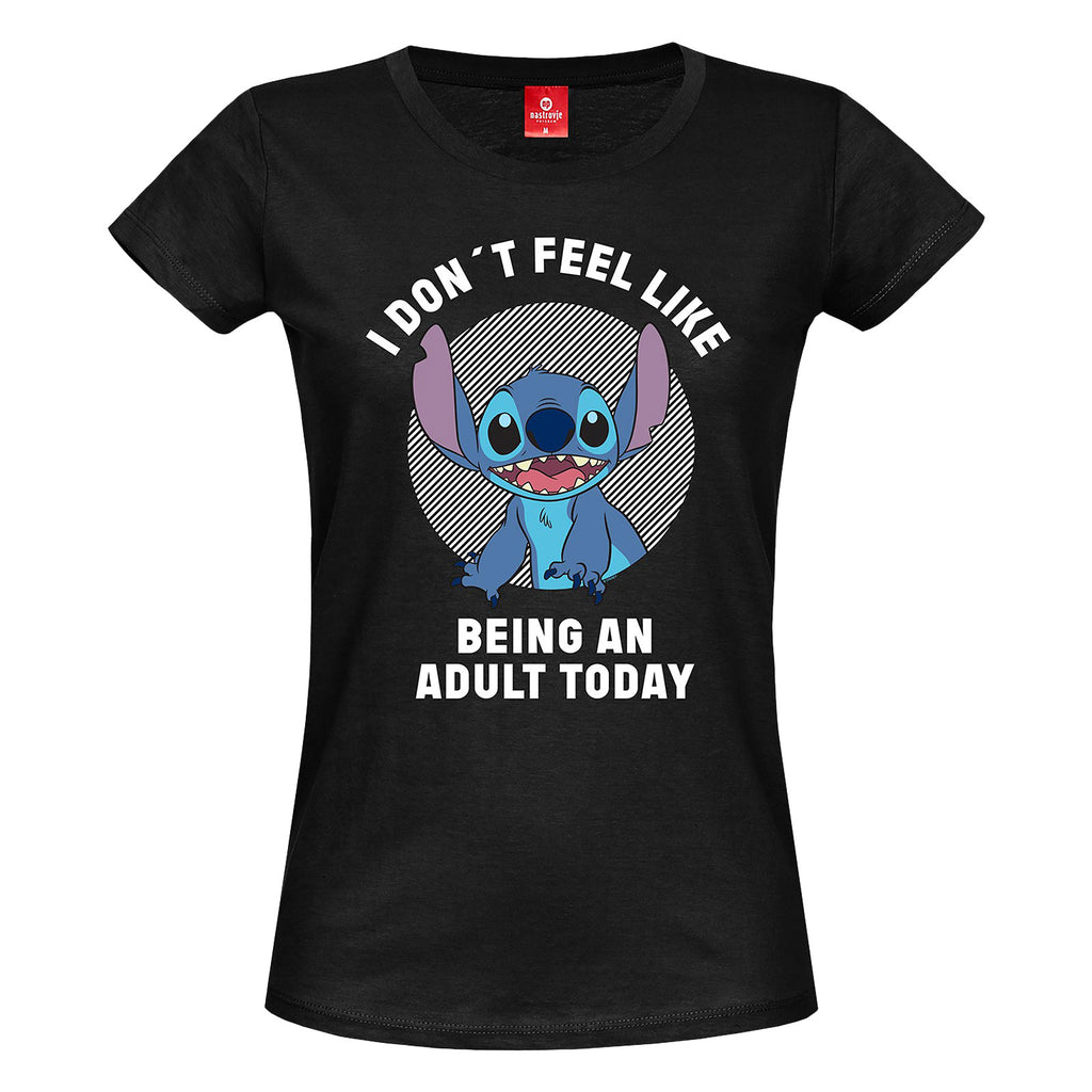 Produktbild Lilo & Stitch - No Adult T-shirt dam svart