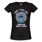 Produktbild Lilo & Stitch - No Adult T-shirt dam svart