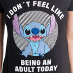 Produktbild Lilo & Stitch - No Adult T-shirt dam svart