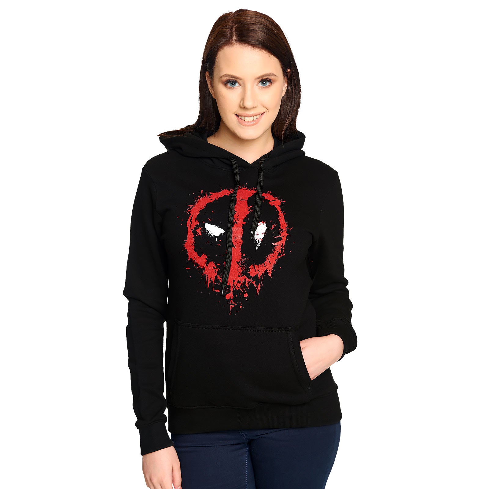 Produktbild Deadpool - Logo Hoodie Dam svart