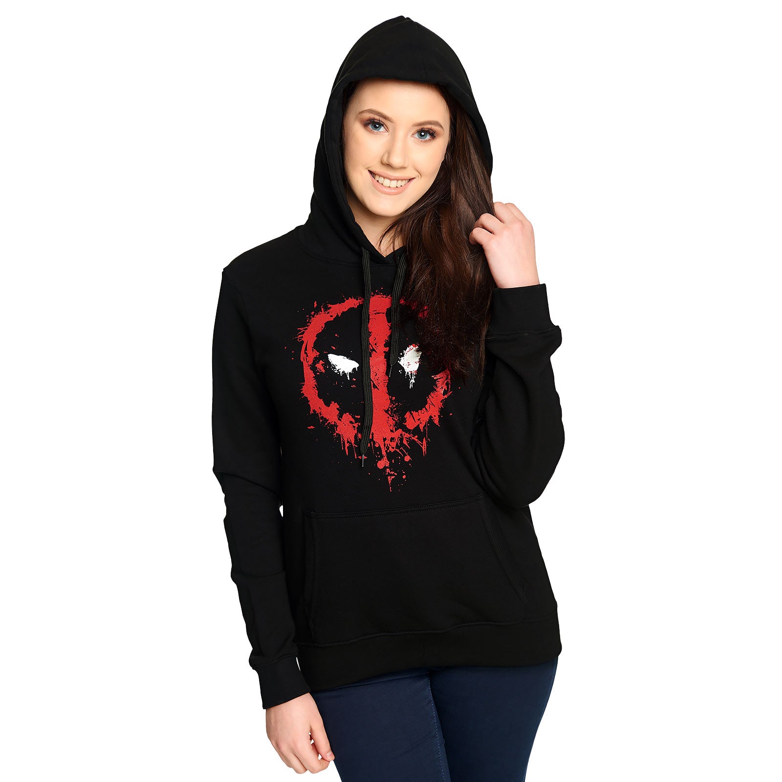 Produktbild Deadpool - Logo Hoodie Dam svart