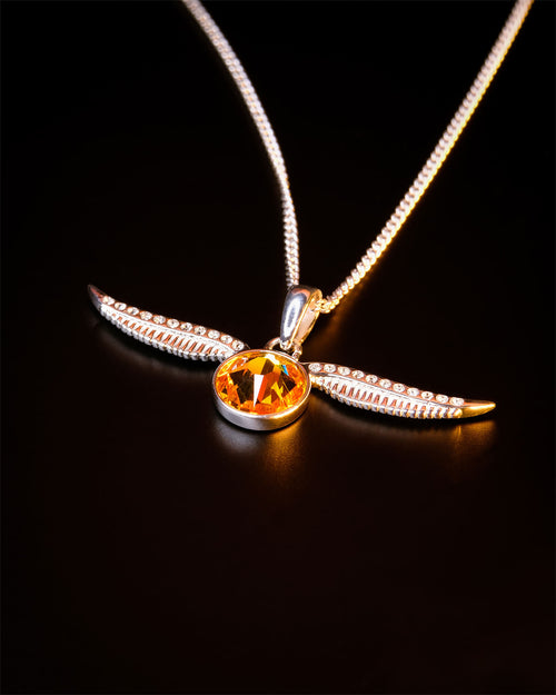 Produktbild Harry Potter - Gyllene kvicken-halsband med kristall