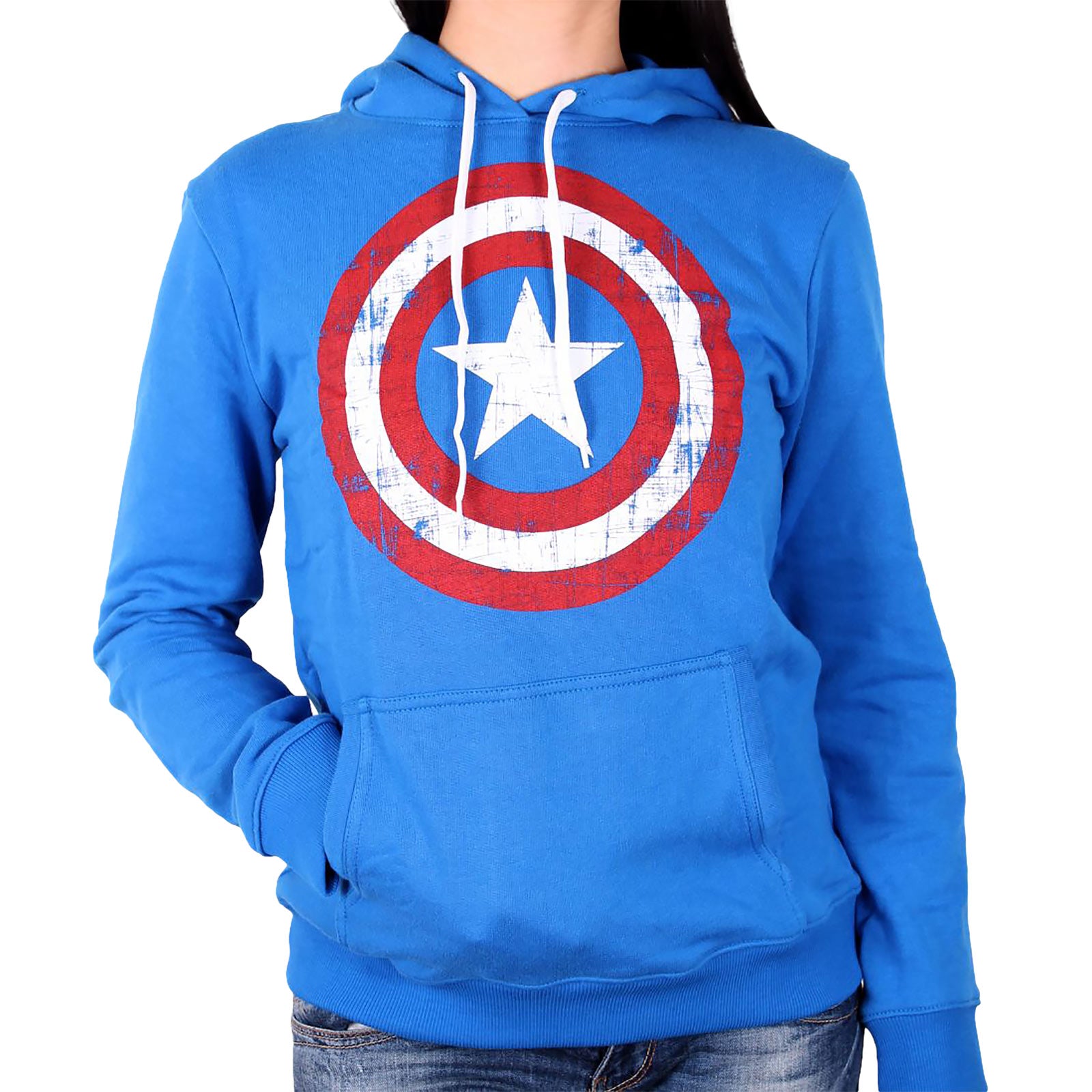 Produktbild Captain America - Shield Hoodie dam blå
