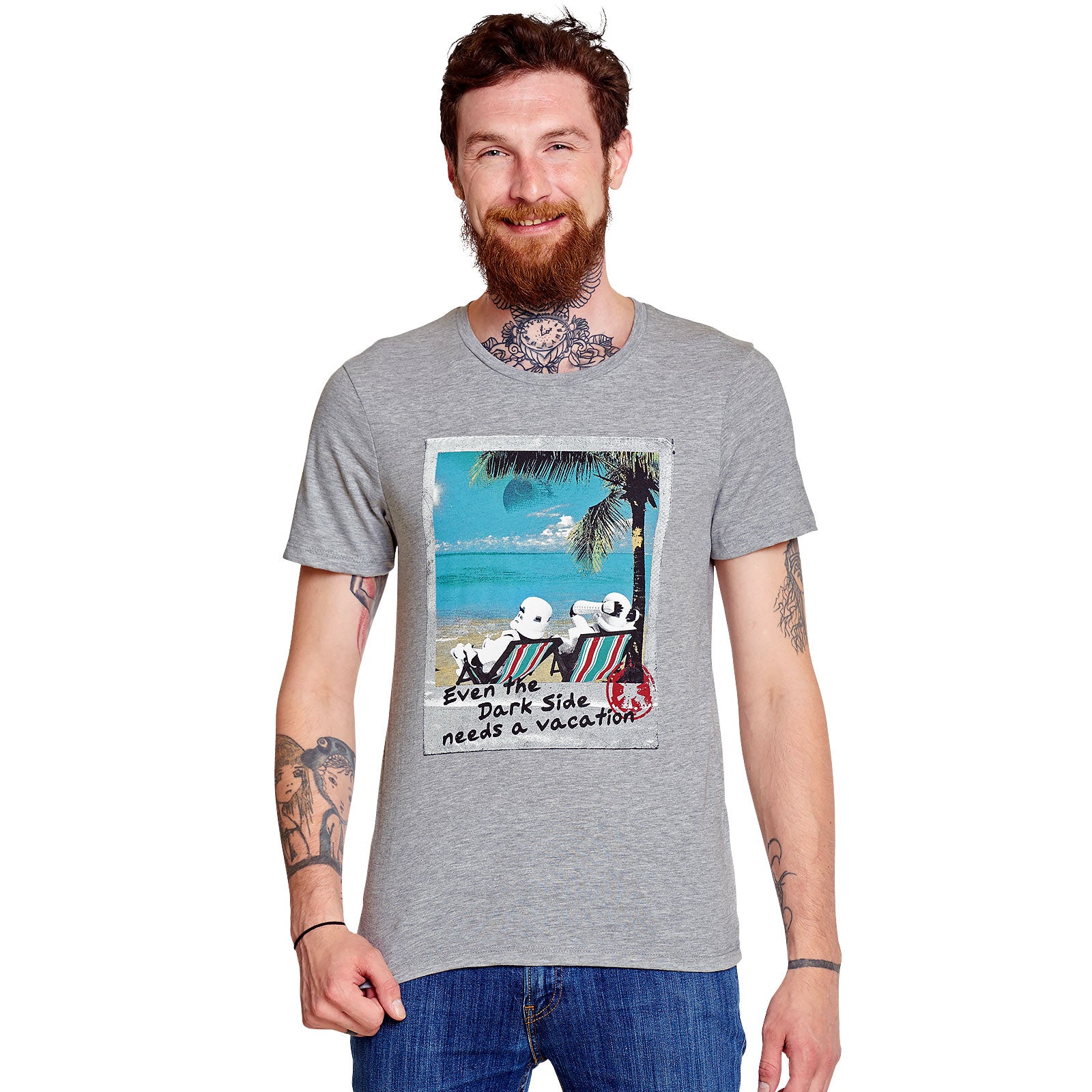 Produktbild Star Wars - Dark Side Vacation T-Shirt grå