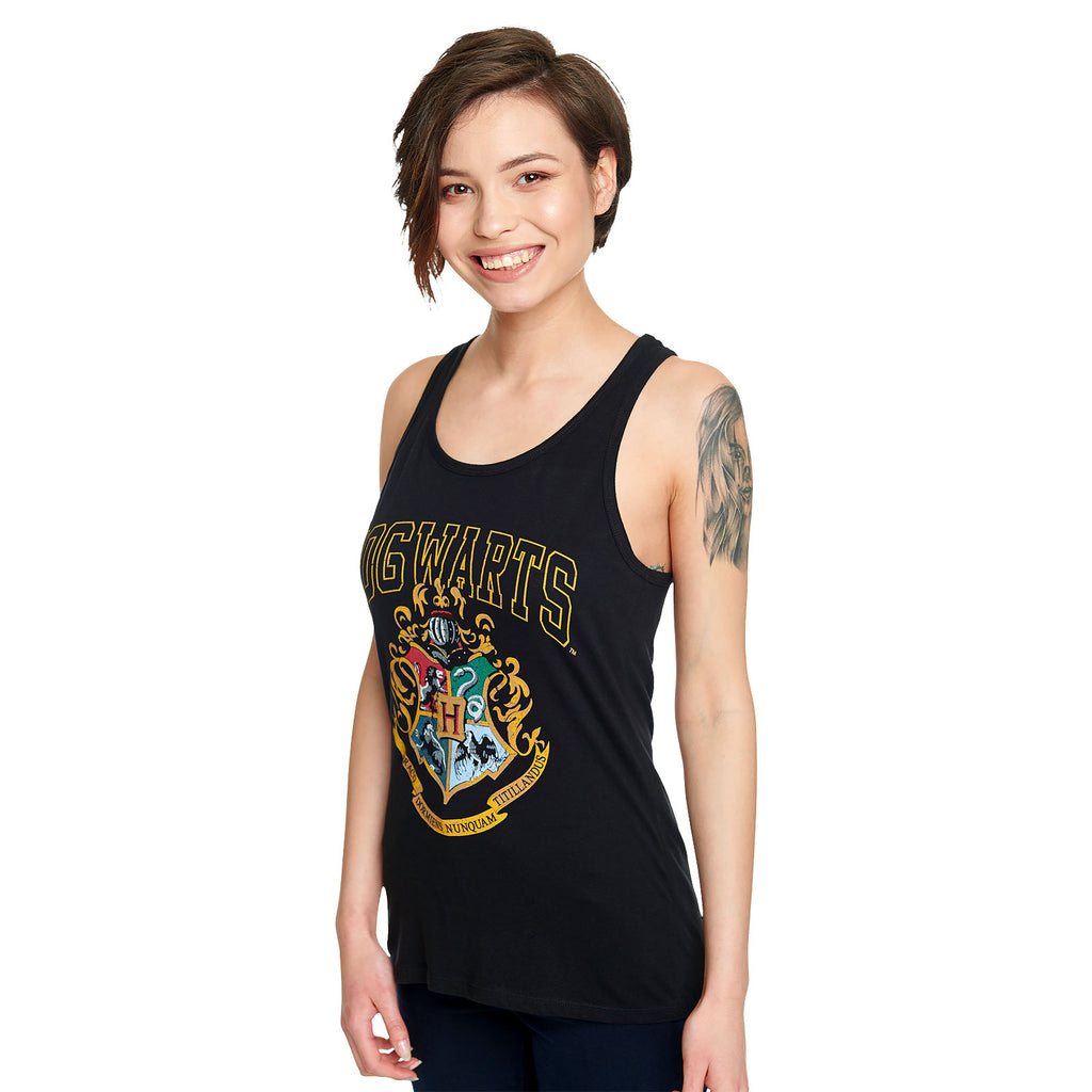 Produktbild Harry Potter - Svart linne med Hogwarts-emblem