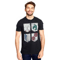 Produktbild Attack on Titan - T-shirt med militärdivisioners sköldar
