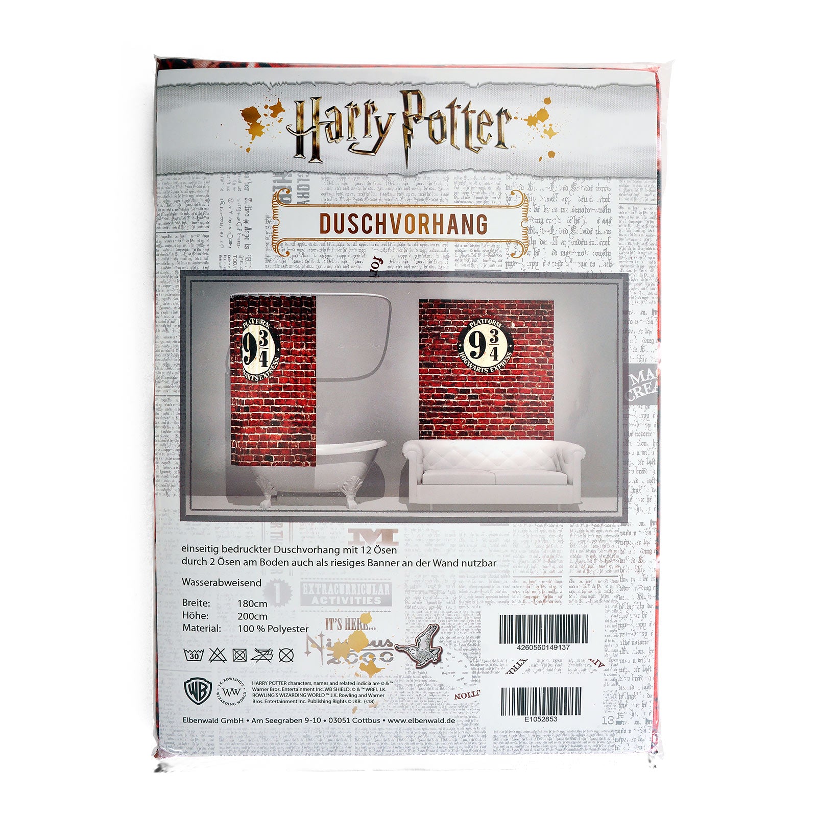 Produktbild Harry Potter - Duschdraperi Plattform 9 3/4