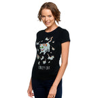 Produktbild Rick and Morty - Crazy Cat T-Shirt dam svart