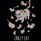 Produktbild Rick and Morty - Crazy Cat T-Shirt dam svart