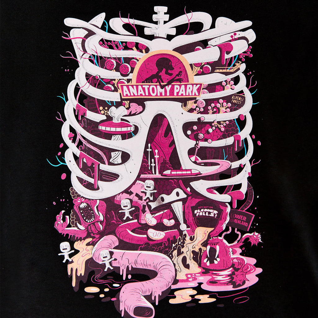 Produktbild Rick and Morty - Anatomy Park T-shirt dam svart