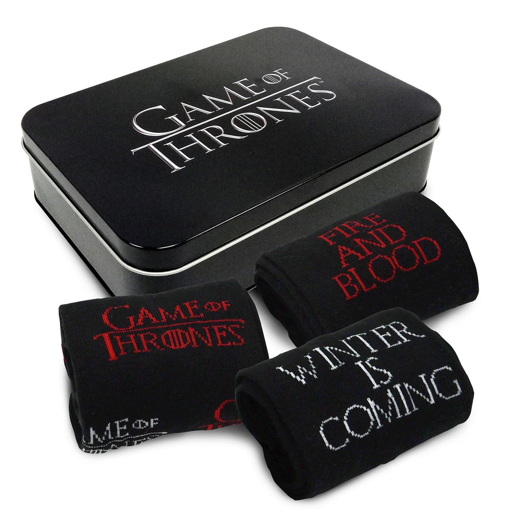 Produktbild Game of Thrones - 3-pack strumpor i metallbox