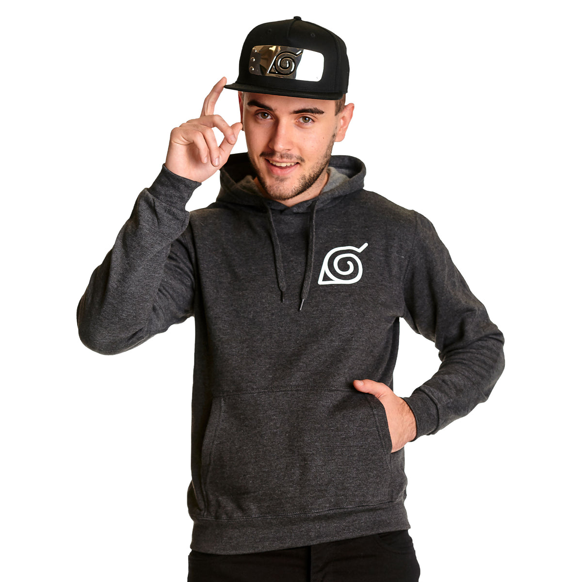 Produktbild Naruto - Konoha Metall Symbol Snapback Keps