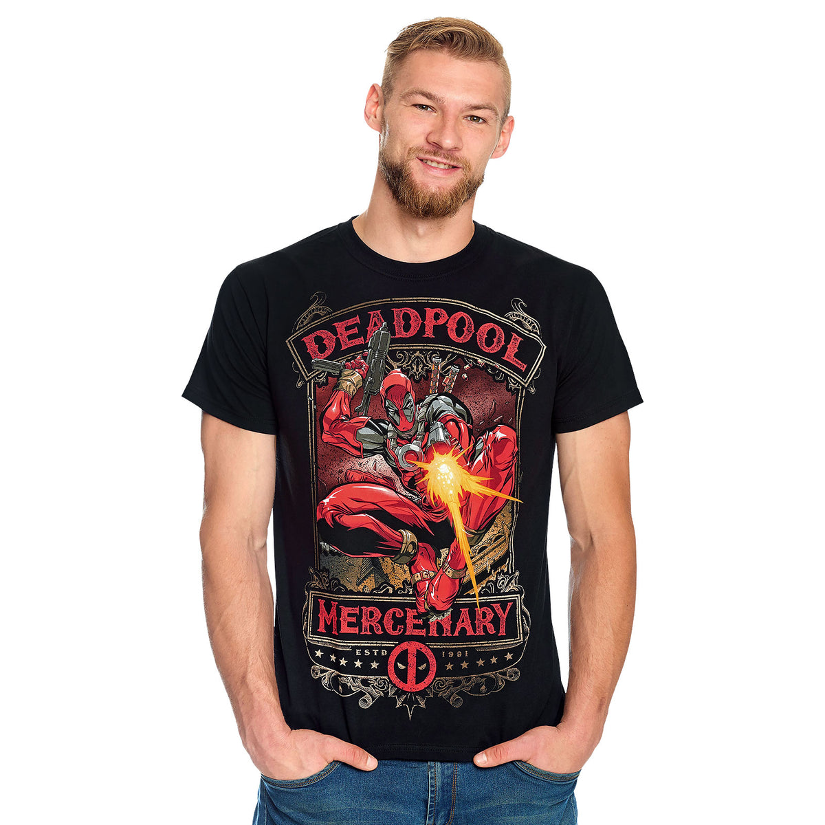 Produktbild Deadpool - Mercenary T-shirt svart