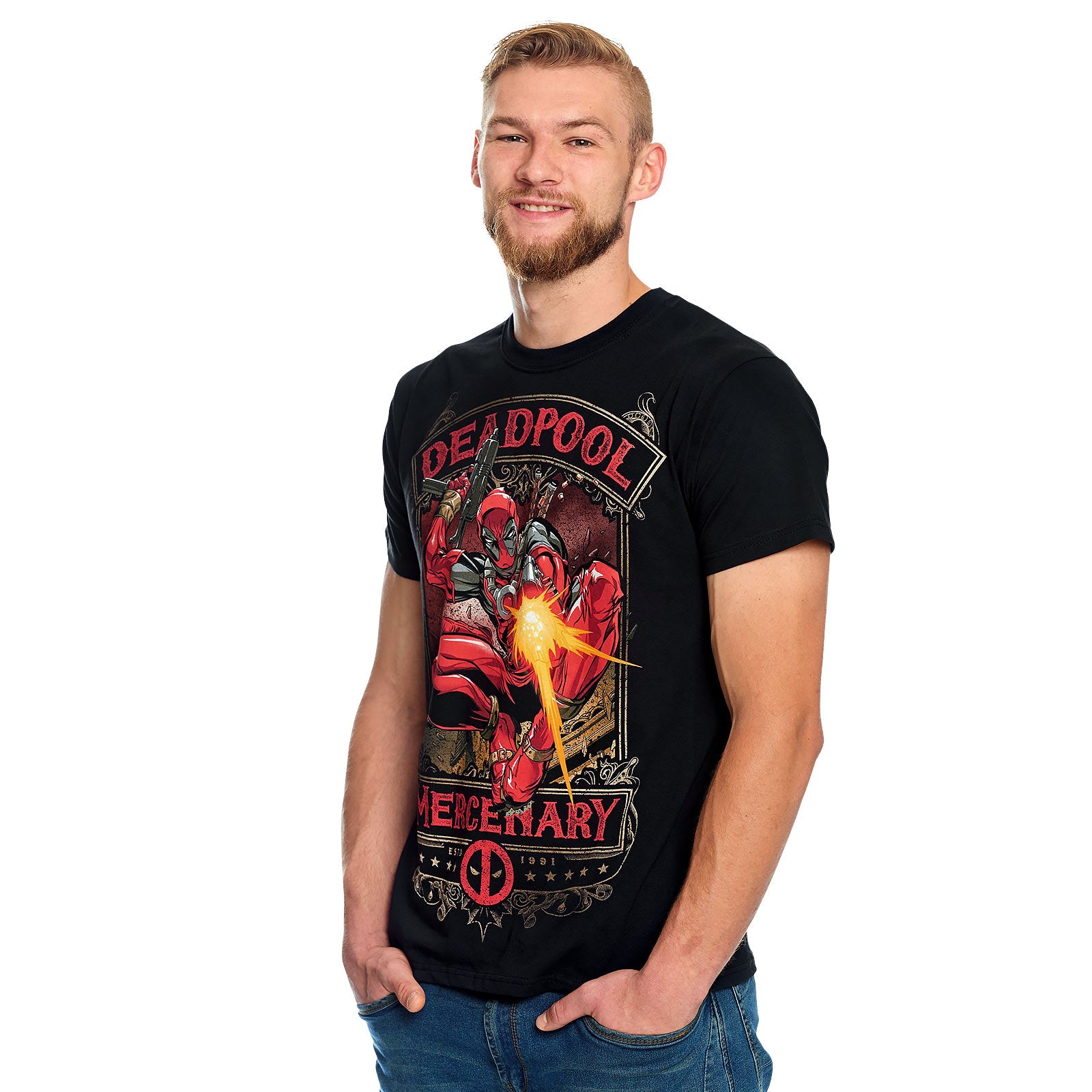Produktbild Deadpool - Mercenary T-shirt svart