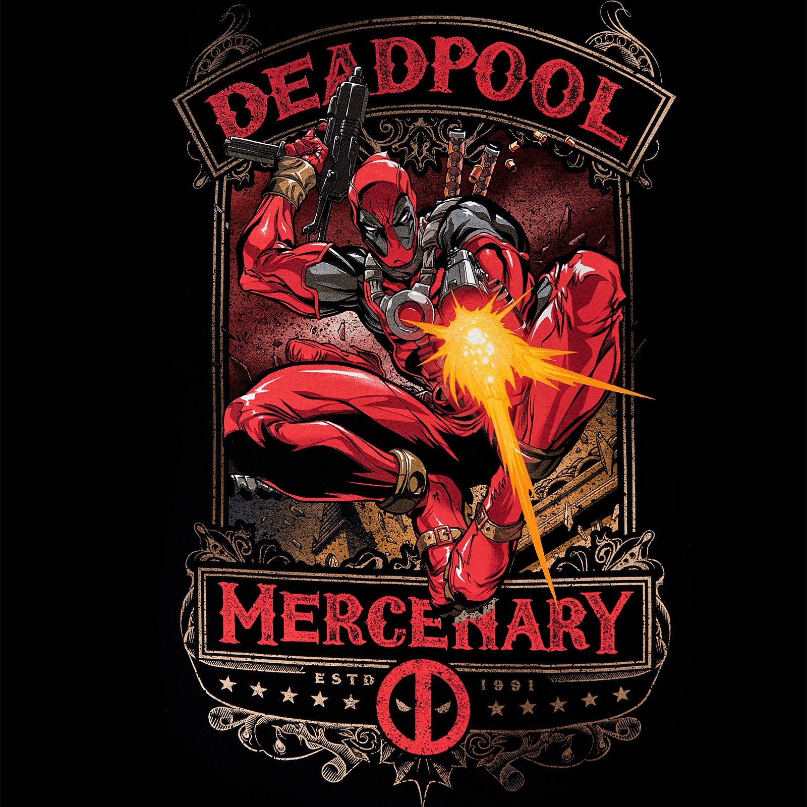 Produktbild Deadpool - Mercenary T-shirt svart