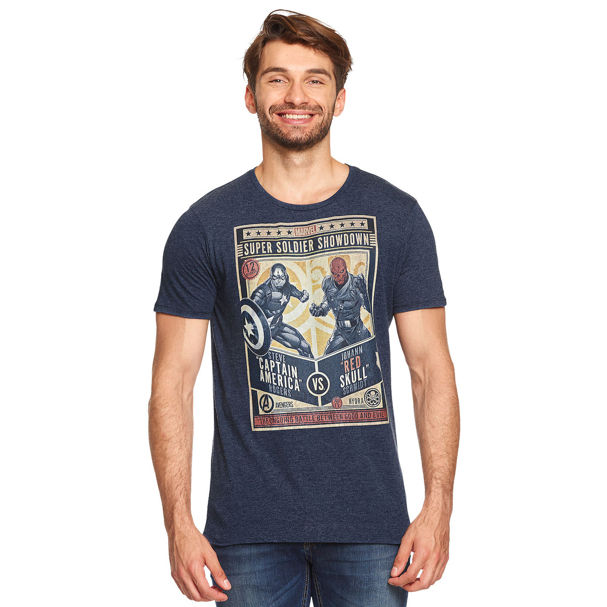 Produktbild Captain America - Super Soldier Showdown T-shirt blå