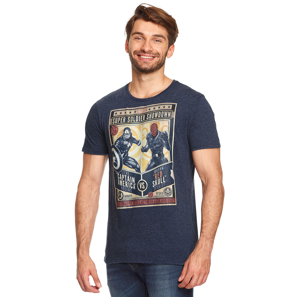 Produktbild Captain America - Super Soldier Showdown T-shirt blå