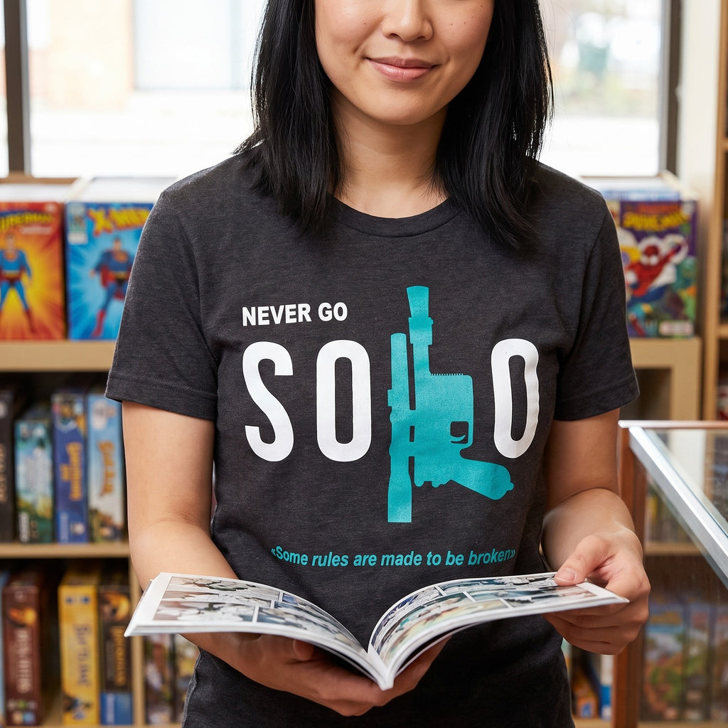 Produktbild Star Wars - Never Go Solo T-shirt grå