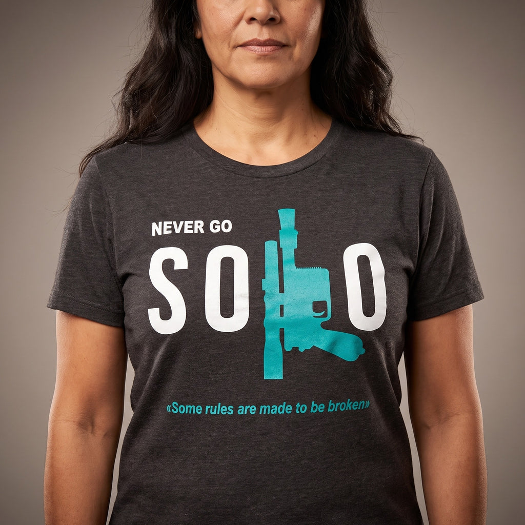 Produktbild Star Wars - Never Go Solo T-shirt grå