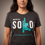 Produktbild Star Wars - Never Go Solo T-shirt grå