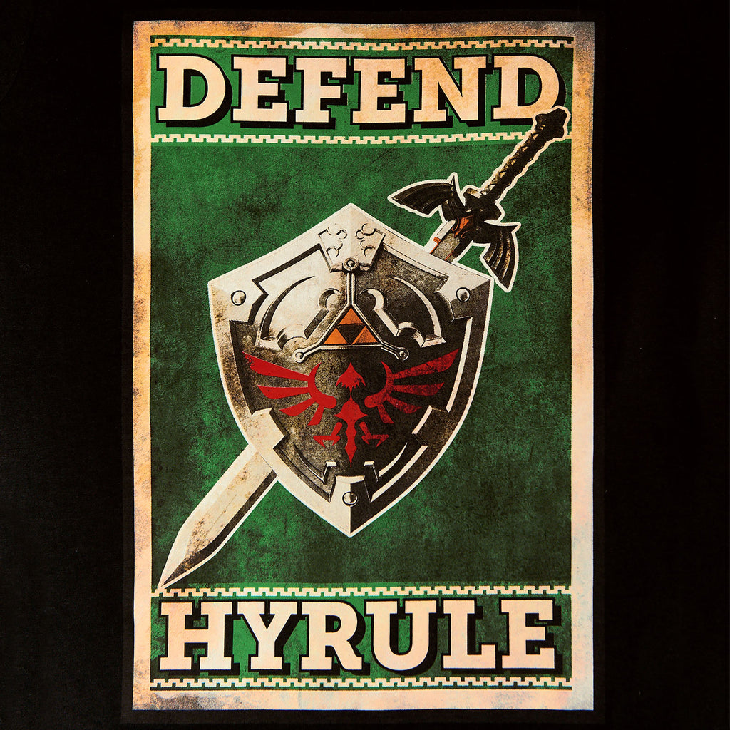 Produktbild Zelda - Defend Hyrule Propaganda Poster T-shirt svart