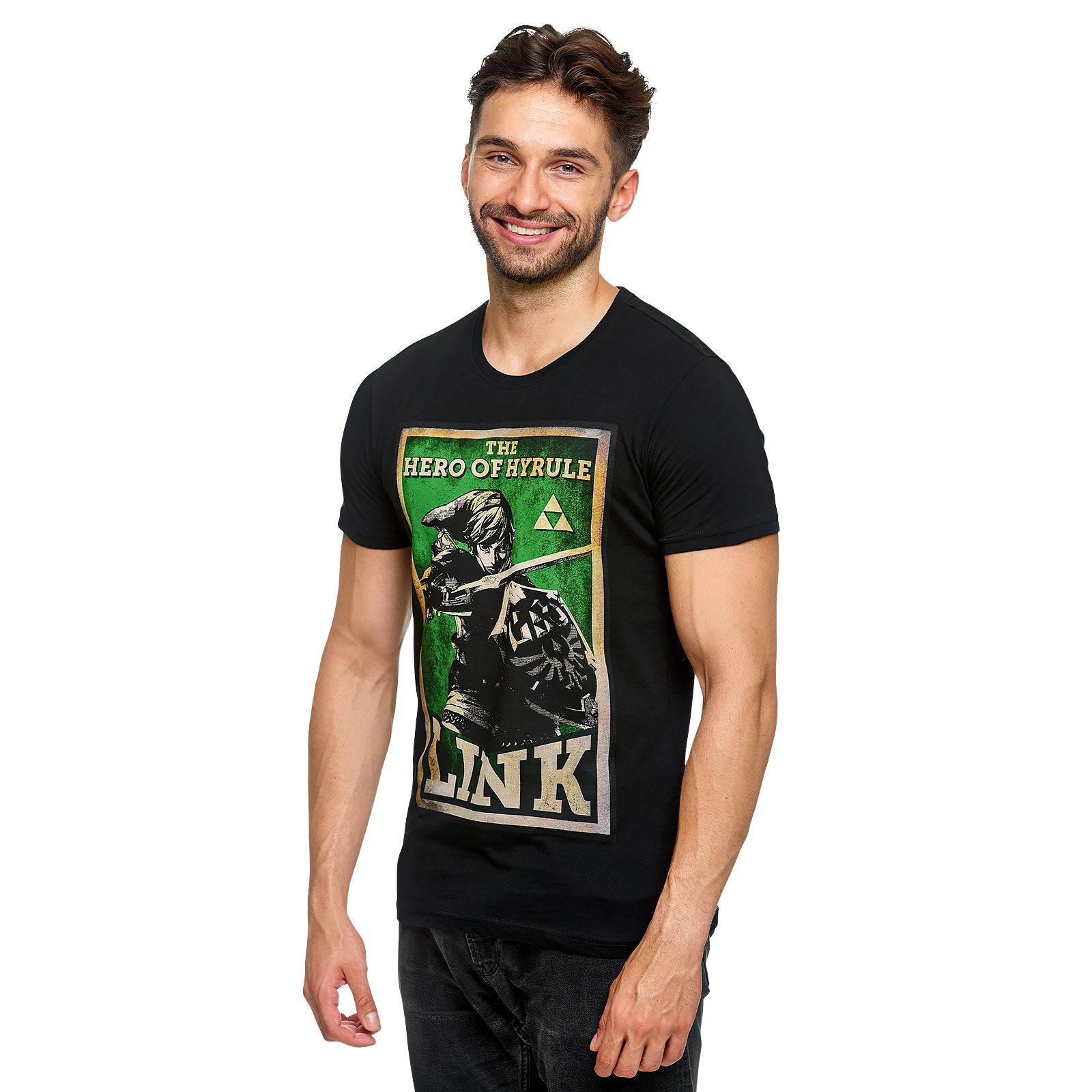 Produktbild Zelda - Link Hjälten från Hyrule Propaganda Poster T-Shirt svart