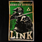 Produktbild Zelda - Link Hjälten från Hyrule Propaganda Poster T-Shirt svart