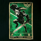 Produktbild Zelda - Link Triforce Propaganda Poster T-Shirt svart