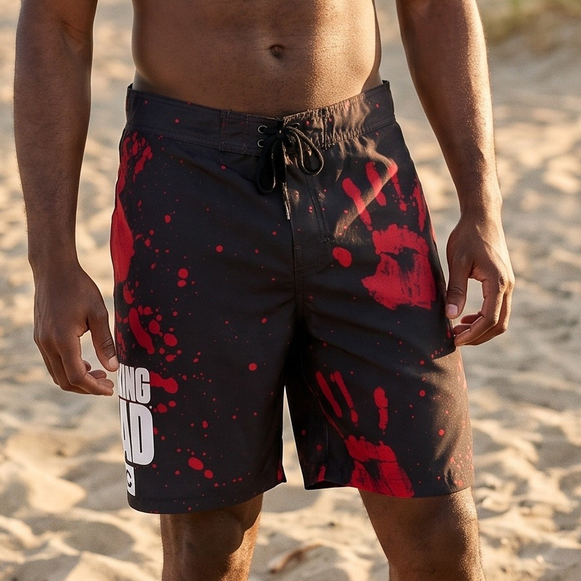 Produktbild Walking Dead - Blood Hands Badshorts svart