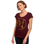 Produktbild Harry Potter - Plattform 9 3/4 T-shirt för damer röd