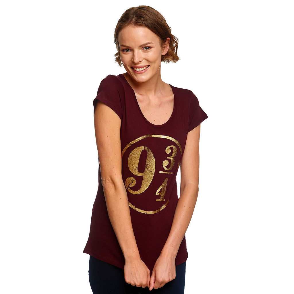 Produktbild Harry Potter - Plattform 9 3/4 T-shirt för damer röd