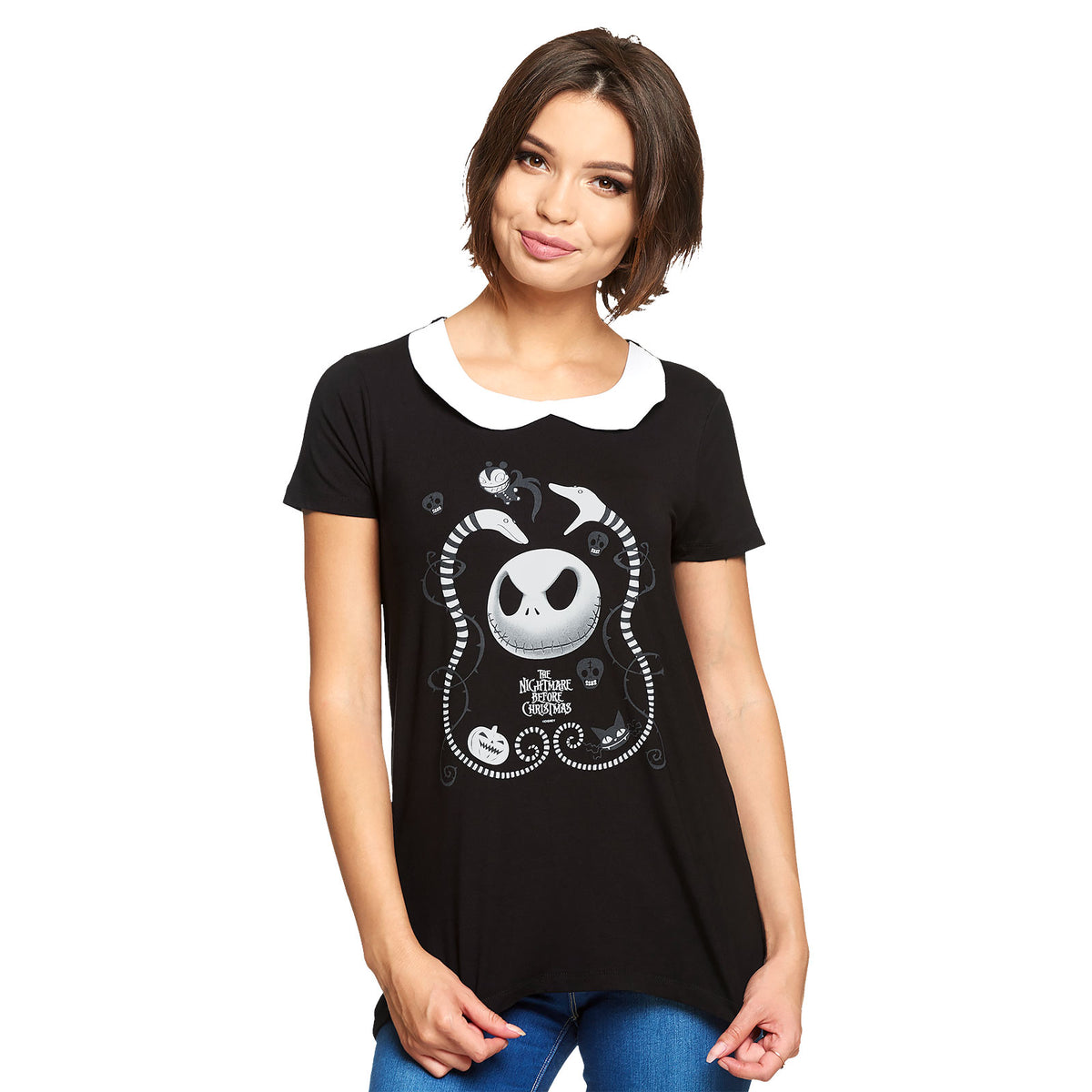 Produktbild Nightmare Before Christmas - Snakes & Skull T-shirt Dam