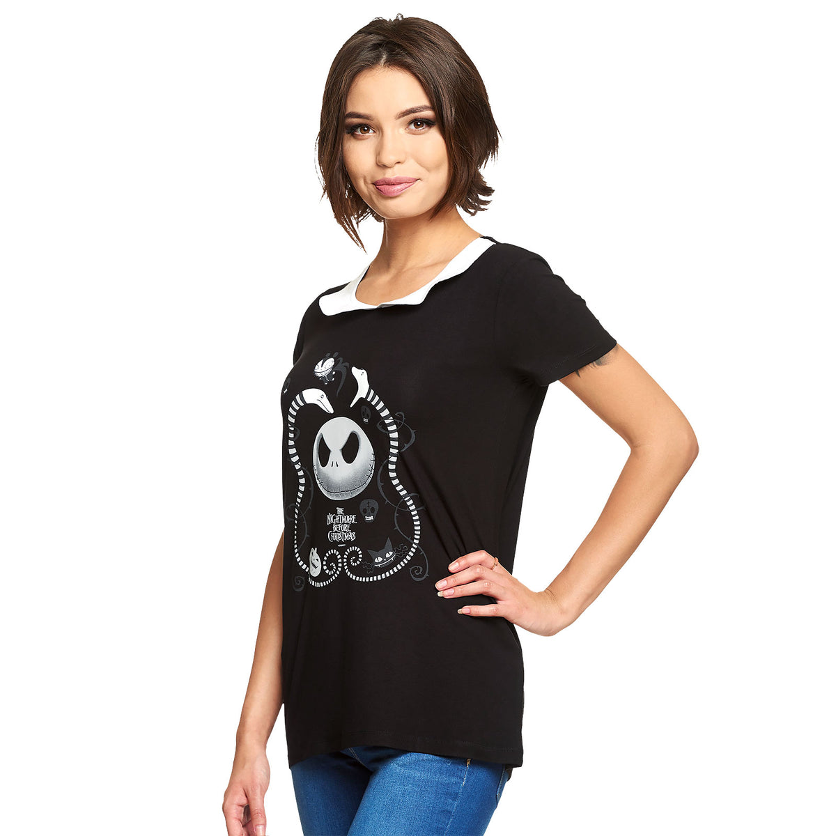 Produktbild Nightmare Before Christmas - Snakes & Skull T-shirt Dam
