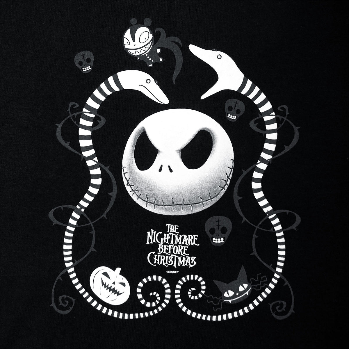 Produktbild Nightmare Before Christmas - Snakes & Skull T-shirt Dam