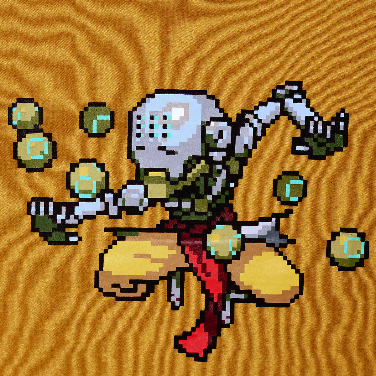 Produktbild Overwatch - Zenyatta Pixel T-shirt gul