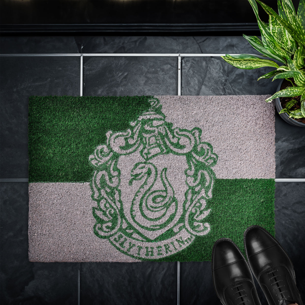 Produktbild Harry Potter - Slytherin Vapensköld Dörrmatta