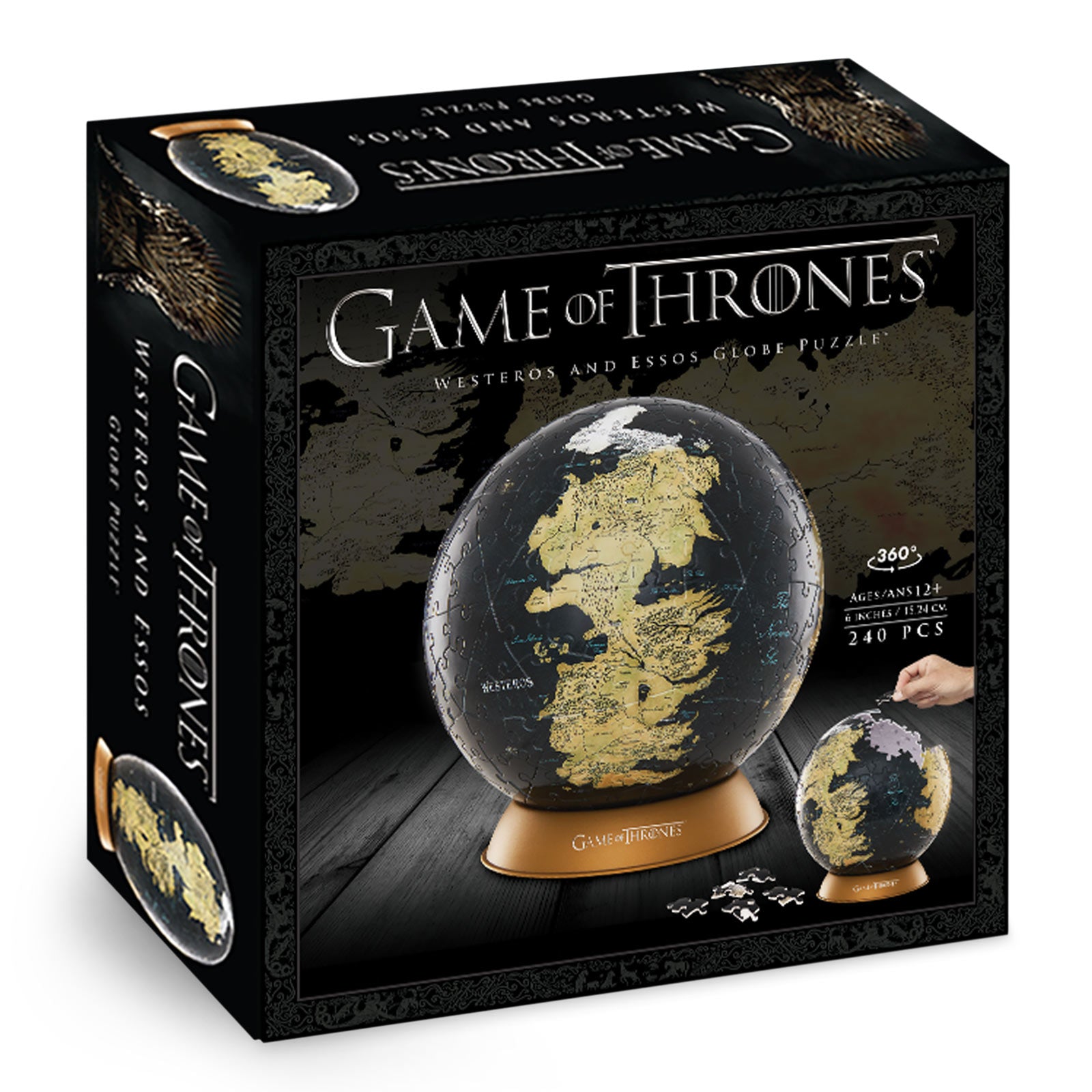 Produktbild Game of Thrones - Westeros och Essos 3D Mini Pussel