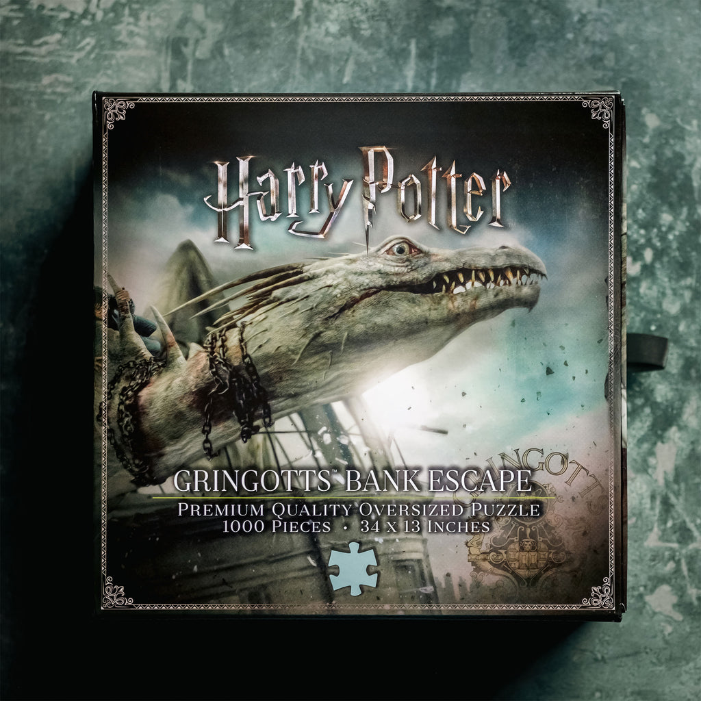 Produktbild Harry Potter - Gringotts Bank med drake Premium Pussel