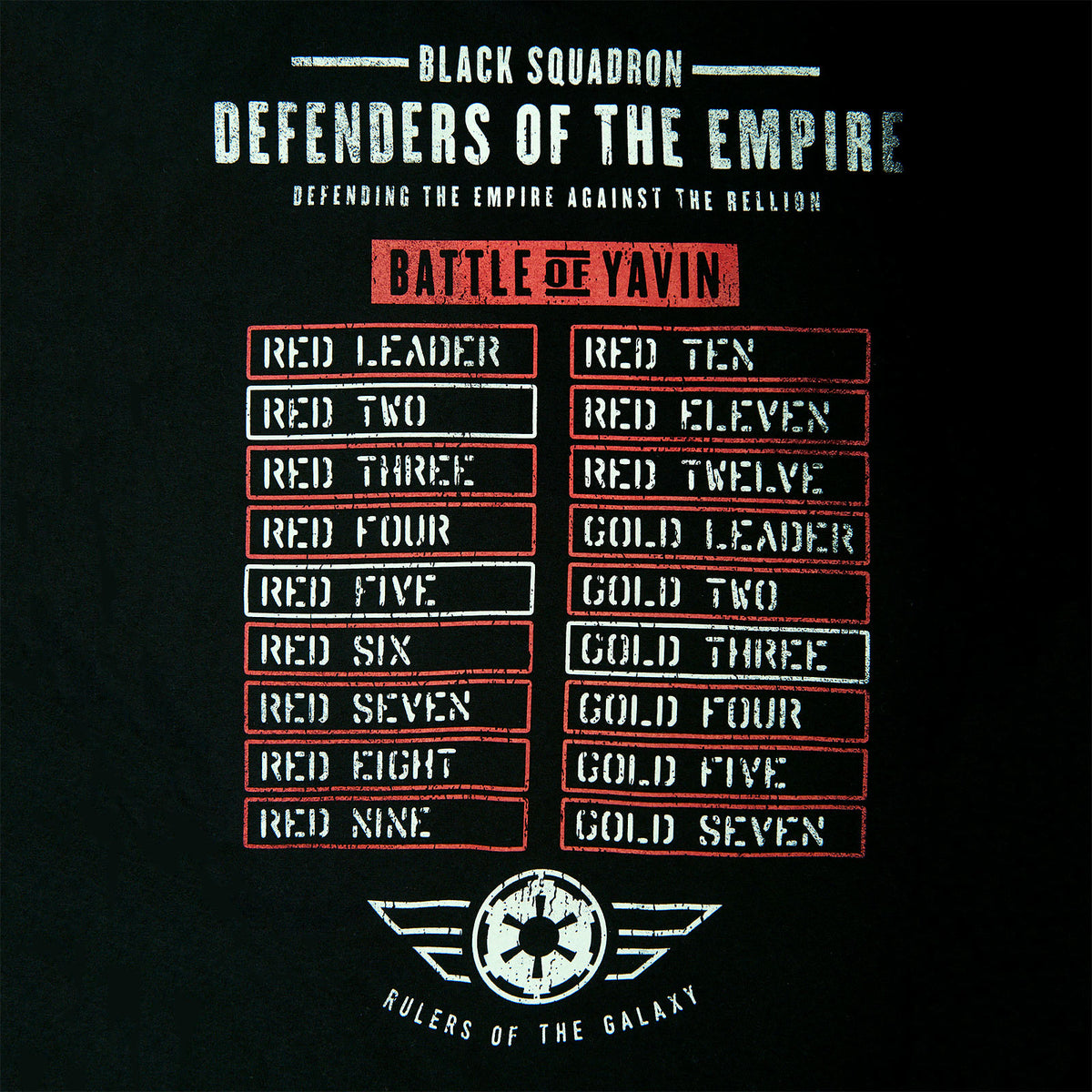 Produktbild Star Wars - Black Squadron T-shirt svart