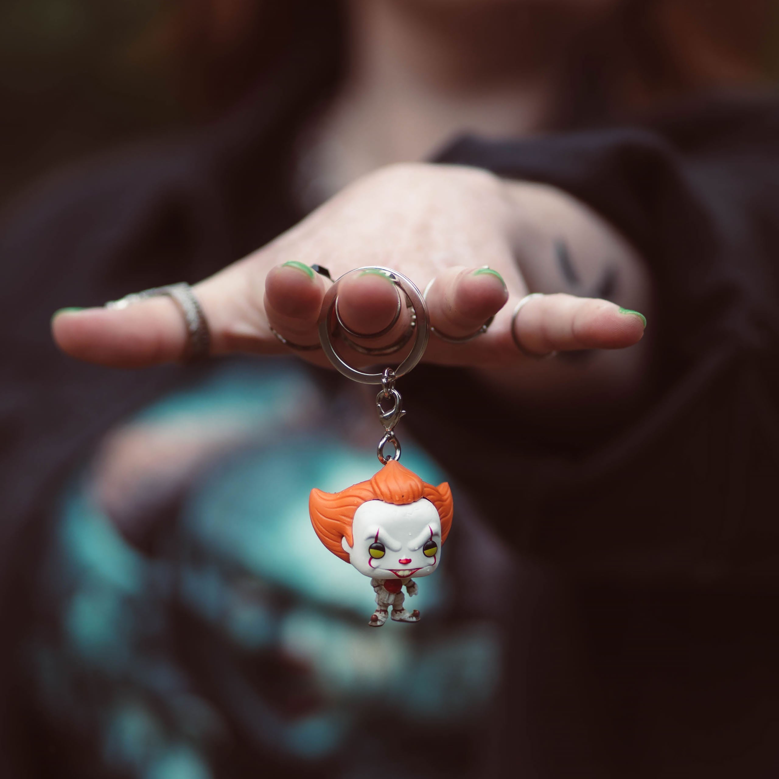 Produktbild Stephen Kings DET - Pennywise med ballong Funko Pop nyckelring