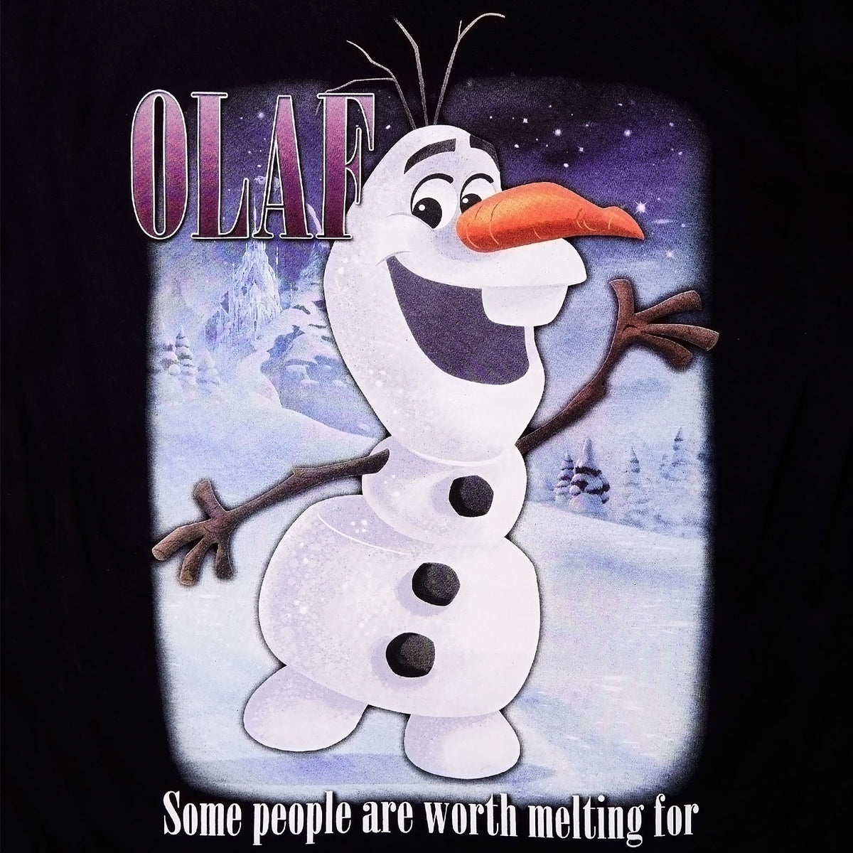 Produktbild Frozen - Olaf Worth Melting For T-shirt svart