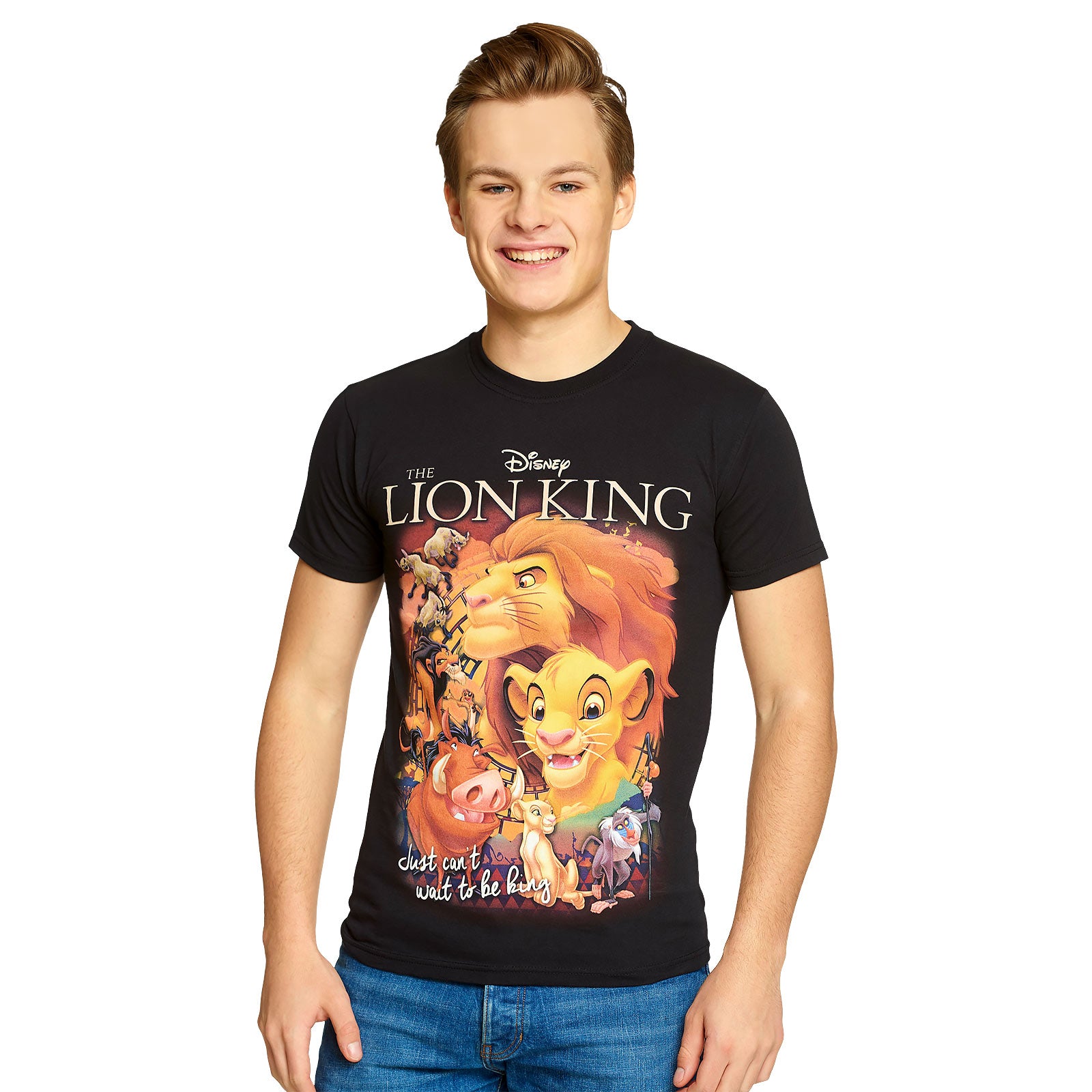 Produktbild Lejonkungen - Poster T-shirt svart
