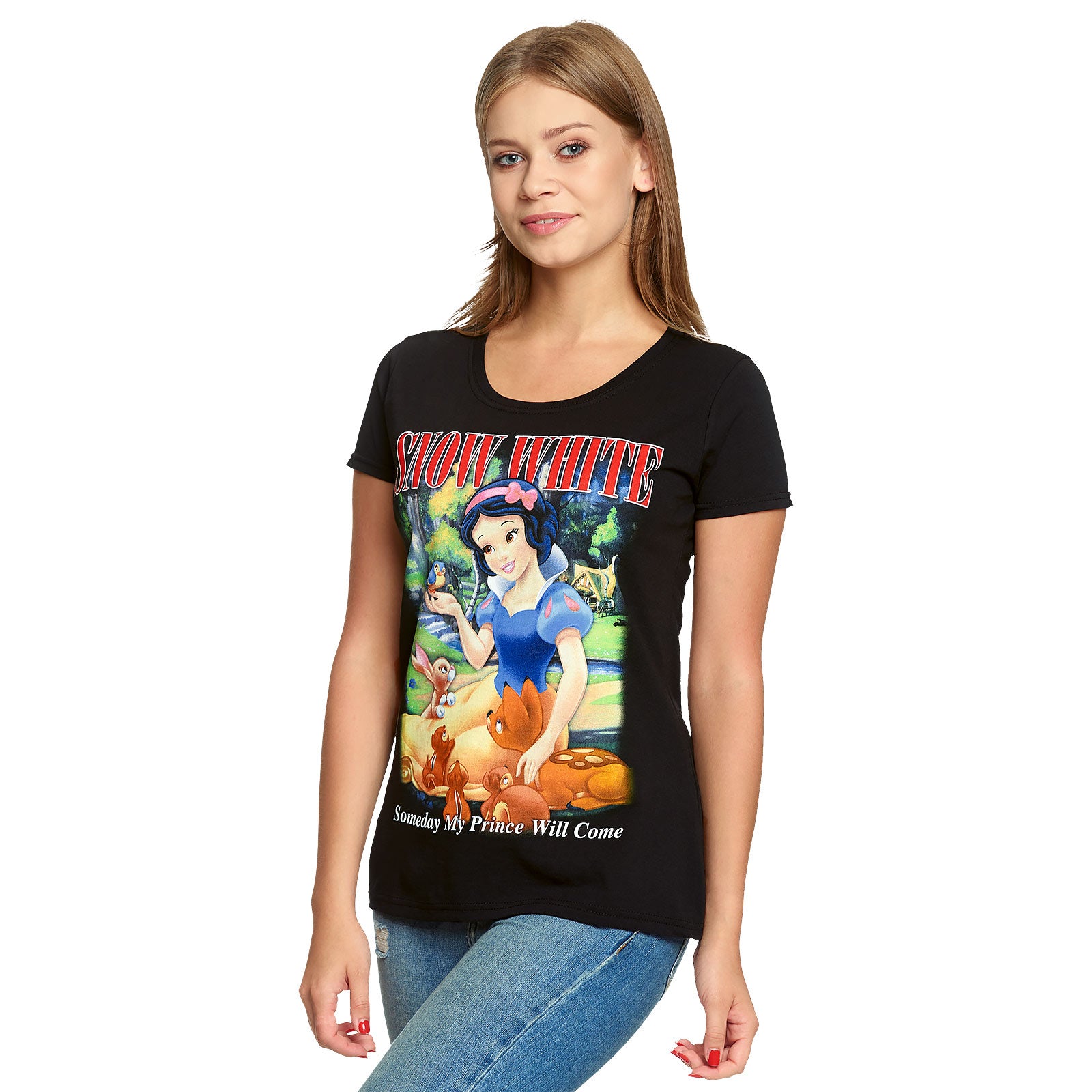 Produktbild Snövit - My Prince Will Come T-shirt dam svart