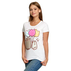 Produktbild Pusheen - Ballonger T-shirt dam vit