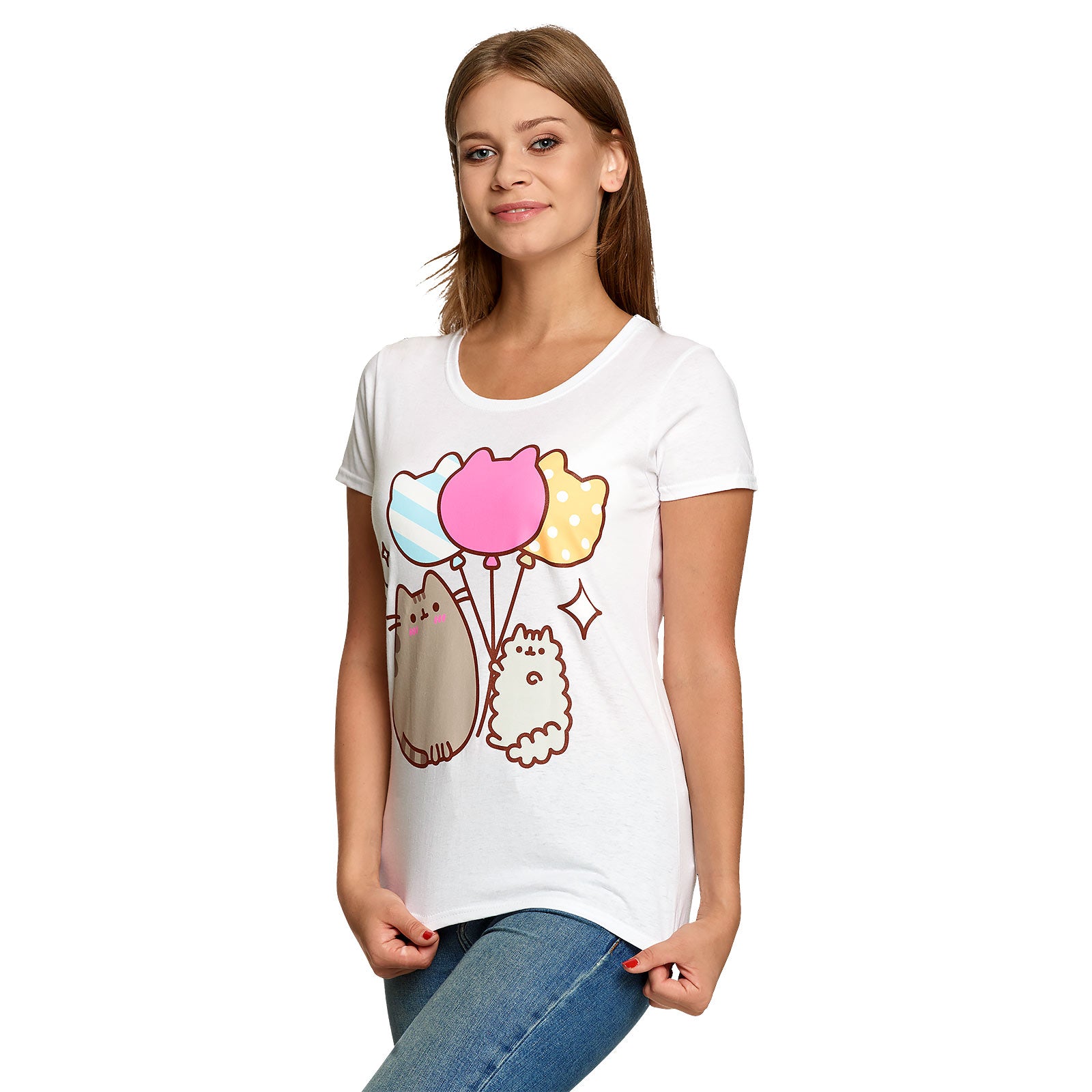 Produktbild Pusheen - Ballonger T-shirt dam vit