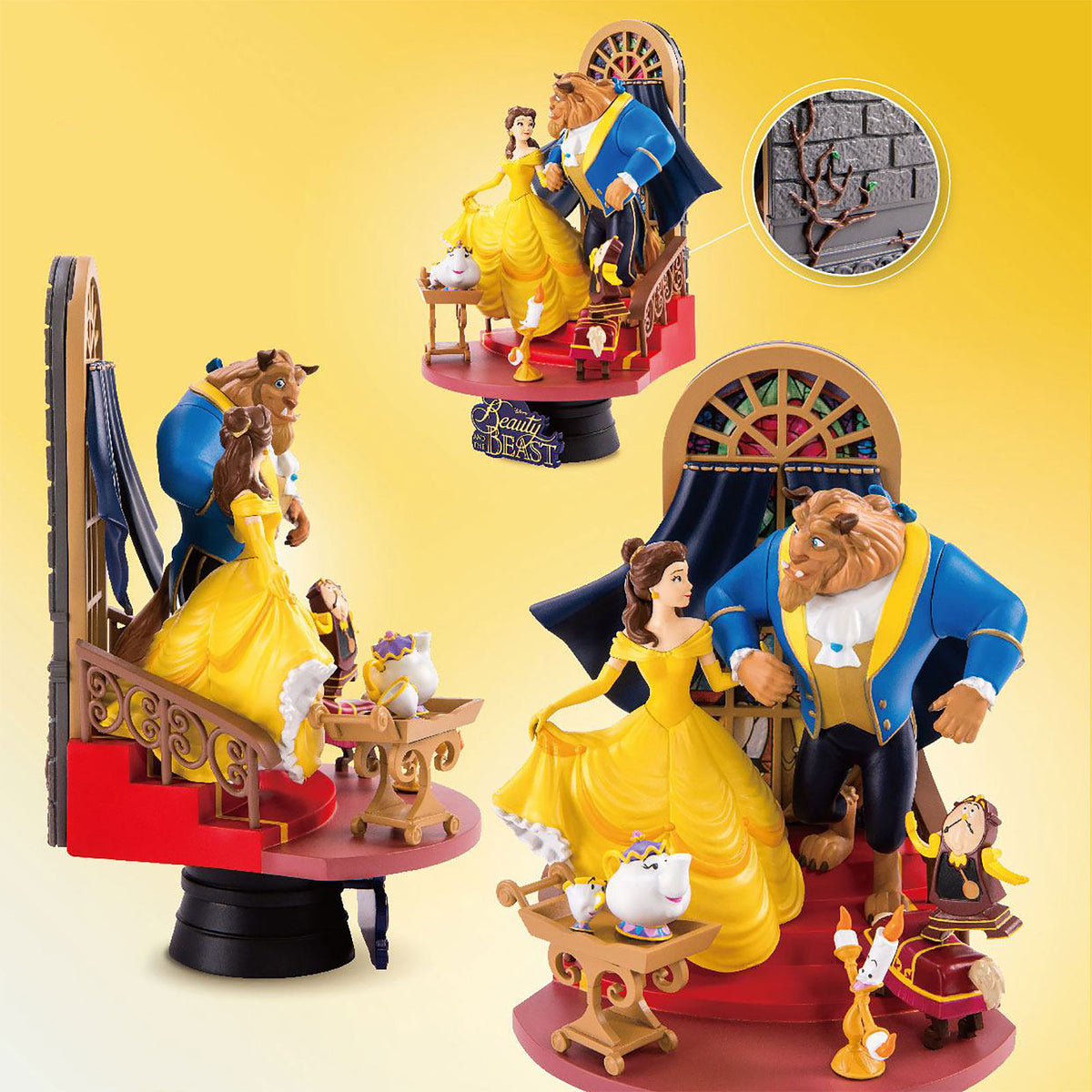 Produktbild Skönheten och Odjuret Diorama 16 cm