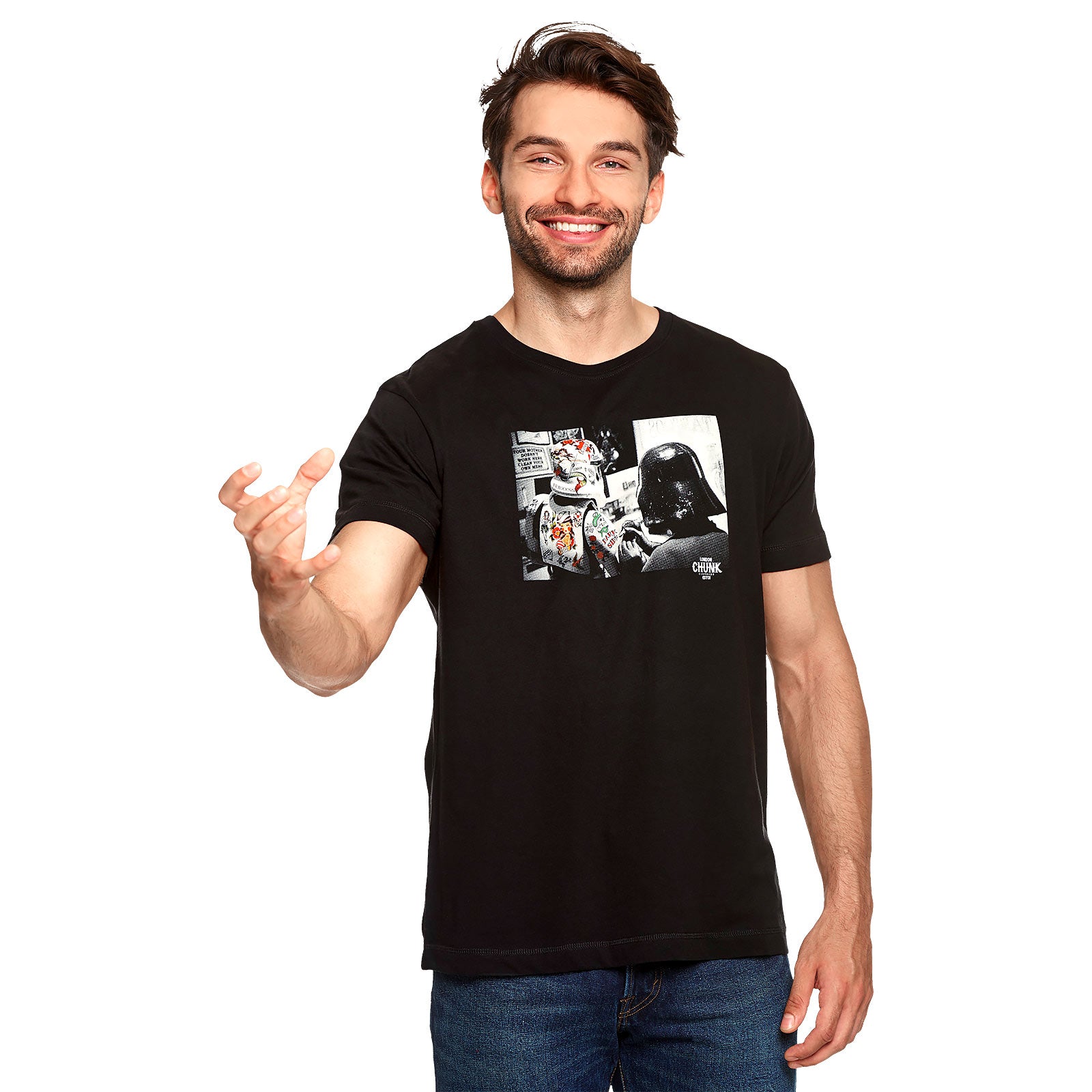 Produktbild Dark Side Tattoo T-shirt för Star Wars-fans svart